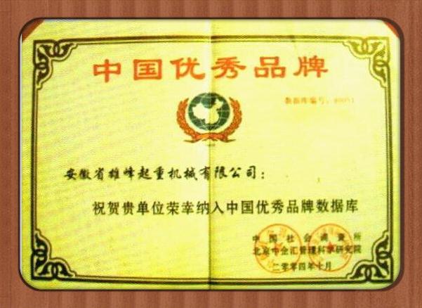 雄峰被評(píng)為品牌